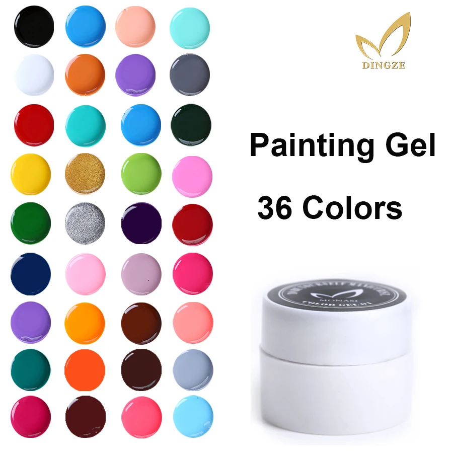 

2019 nails decoration Nail painting gel polish led uv soak off pure color nail gel polish 3d nail art thicker lacquer gel