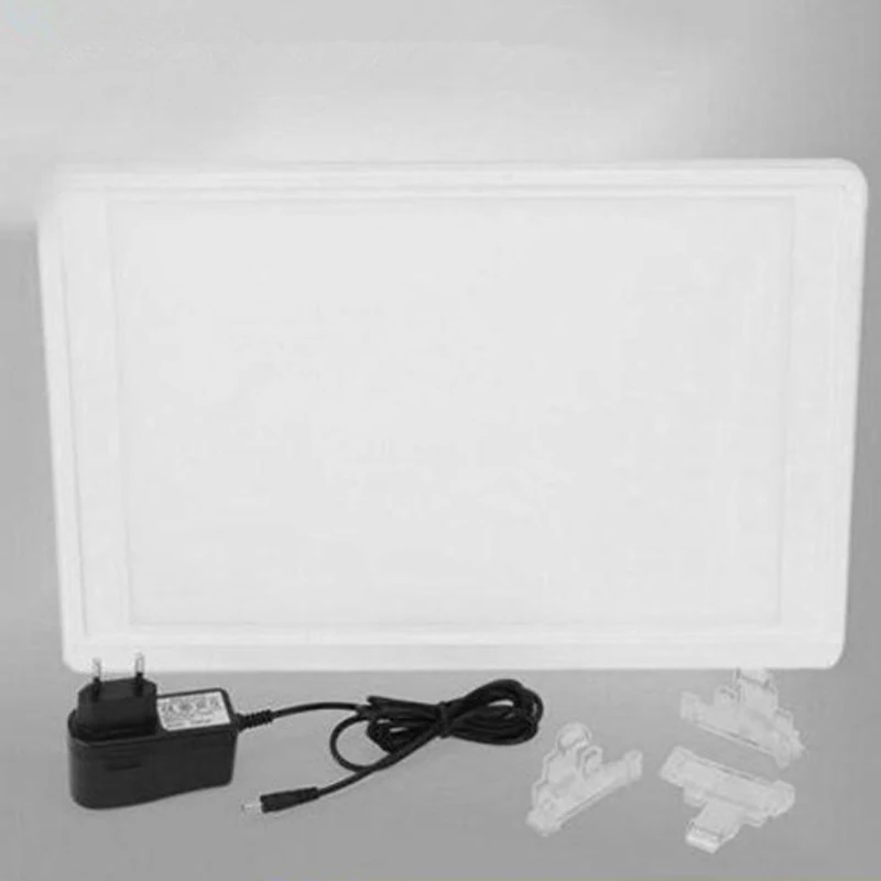 

LED Light Panel A4 Dental Medical Concept Film Luminaries Light Box With Bracket Clip Clinic Chair Unit Viewer Reader Equipment