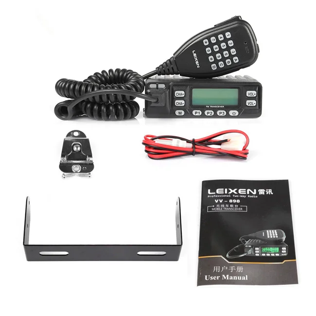 LEIXEN VV-898 FM двухдиапазонный приемопередатчик VHF/UHF 136-174/400-470MHz Kit 10W Мобильный автомобильный двухсторонний радиоприемник любительский уличный - Цвет: Only VV-898