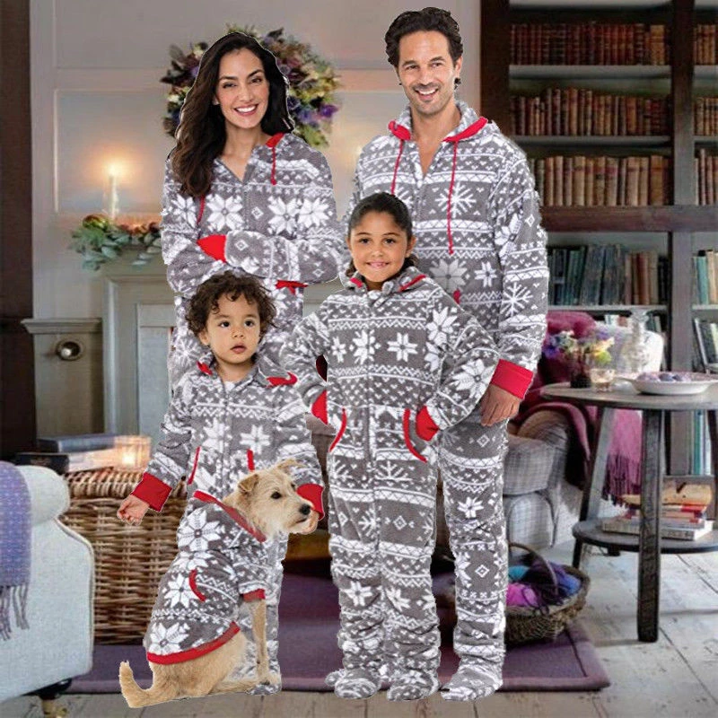 Одинаковые рождественские пижамы для всей семьи; Новинка года; Рождественская одежда для сна с принтом для детей и женщин; одежда для сна; Лидер продаж; семейный Пижамный набор - Цвет: As Photo Show
