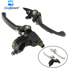 1 Pair Black Chrome Clutch Brake Lever 22mm 7/8 inch Handlebar 125cc 140cc Pit Dirt Bike