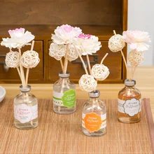 1 шт. 30 мл Рид диффузор без огня тростника ароматерапия эфирное масло 6 ароматов Лилия османтус Роза Жасмин Лаванда Сакура