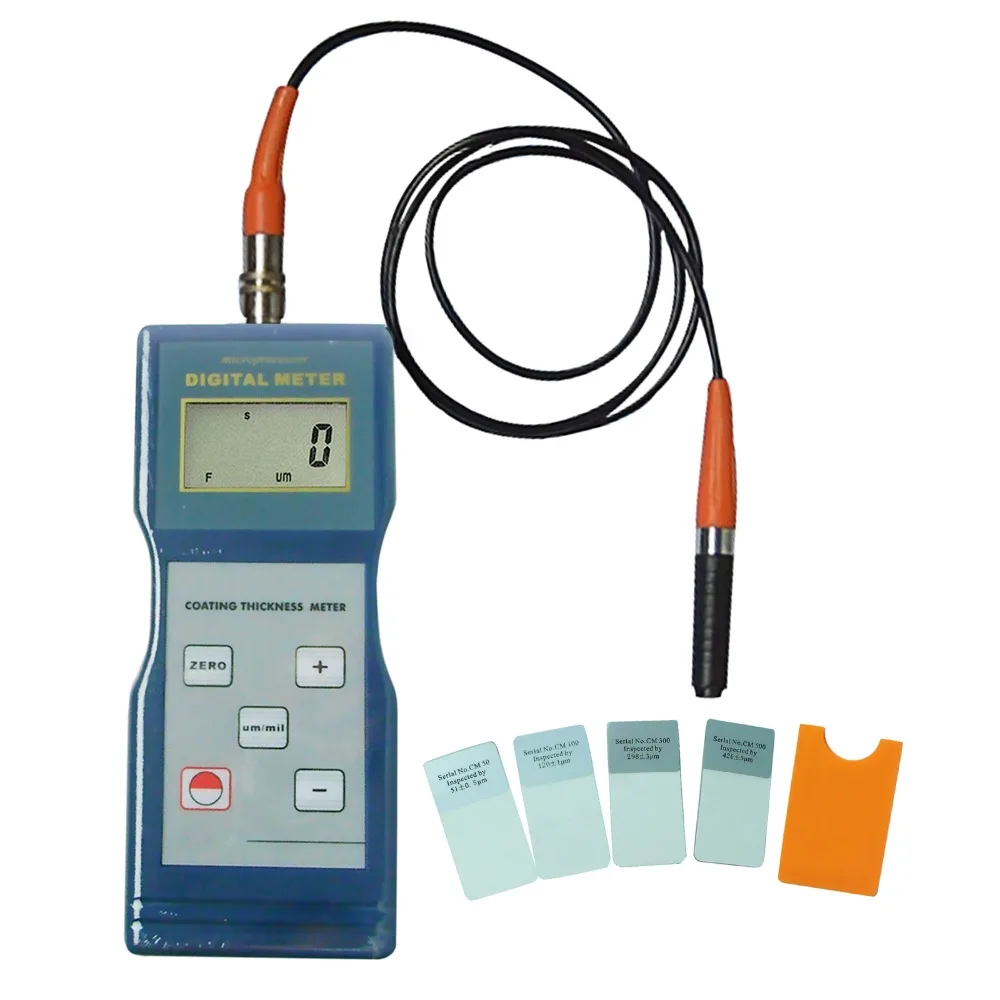 

Digital Coat Coating Thickness Gauge 0-1000um range Meter Tester with Magnetic Induction F probes + 1M Probe Cable