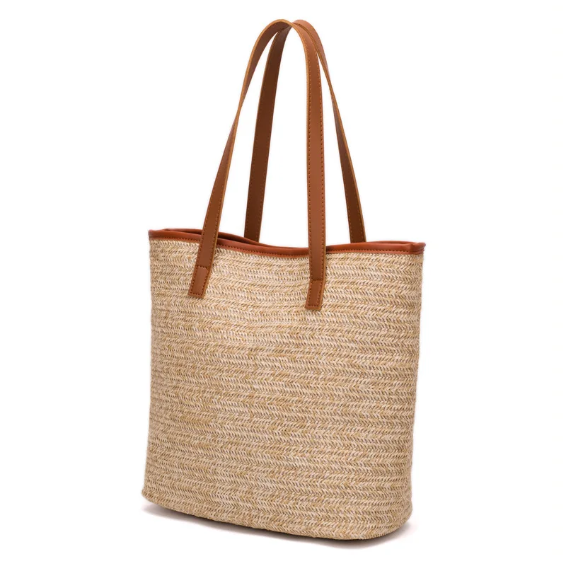 New Summer Women Fashion Handbag INS Popular Female Holiday Straw Bags Lady Knit Shoulder Bag Travel Shopping Tote Bolsa SS3230 (10)