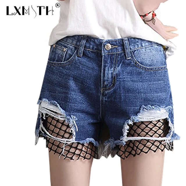 Summer Shorts Jeans For Women Holes Ripped Jeans High