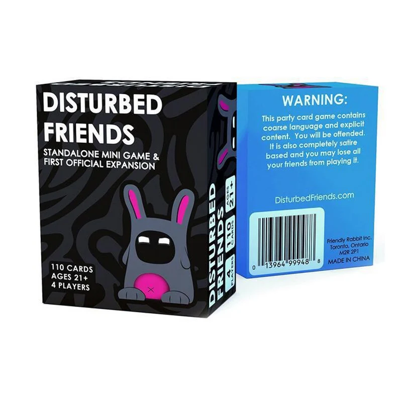 

New Disturbed Card Game Exciting Funny Party Board Games Toys Standalone Mini Game With First Expansion