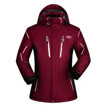 Мужская лыжная куртка водонепроницаемая уличная спортивная одежда утепленная Супер Теплая Лыжная и куртка для сноуборда Лыжная сноуборд одежда Бренды