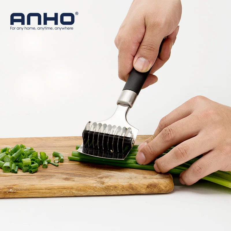 Anho Stainless Steel Onion Chopper Slicer Coriander Garlic Noodle