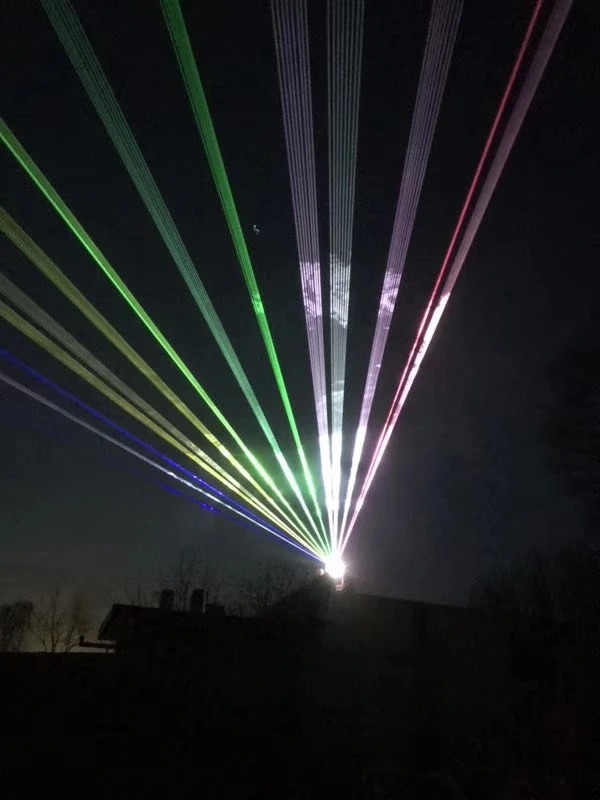 4 Вт RGB анимационная лазерная система освещения сцены аналоговый 30kpps сканер 4000