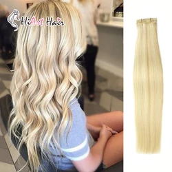 HiArt 100g/pc Weft Hair Extensions Salon Style Pre Bonded Real Human Virgin Cuticle Remy Hair Extenion Double Drawn 18 HiArt 100g/pc Weft Hair Extensions Salon Style Pre Bonded Real Human Virgin Cuticle Remy Hair Extenion Double Drawn 18