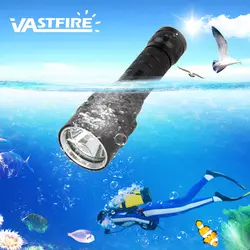 VastFire T6 Портативный 1000 люмен Водонепроницаемый фонарик Подводные 100 м Дайвинг факел XM-L светодиодный фонарик