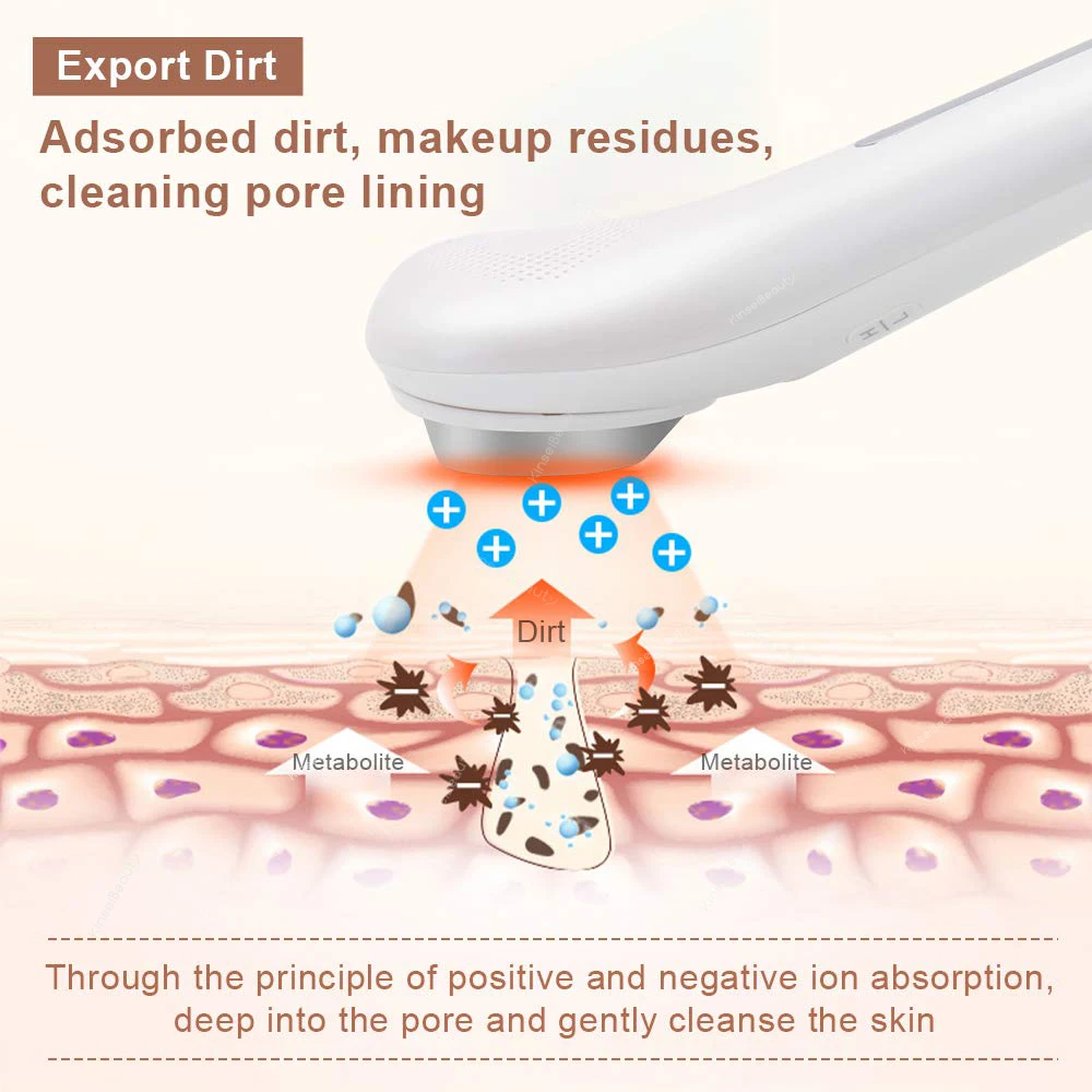 Face Cleansing Device Sonic Vibration Warming Massager Facial Nourishing Lift Toning Machine Consta