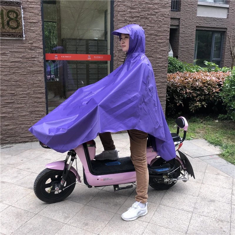 

Mens Womens Cycling Bicycle Bike Raincoat Rain Cape Poncho Hooded Windproof Rain Coat Mobility Scooter Cover 5 colors