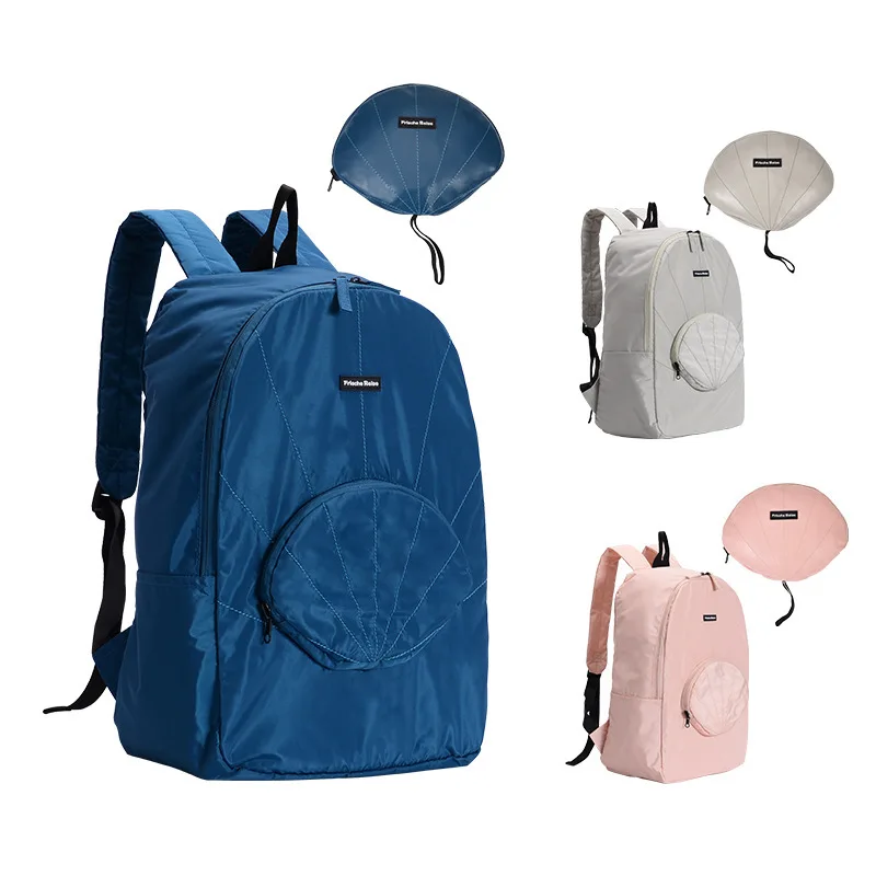 

Memory Spinning women Backpack men Fold Shell Package Travel Mountaineering Waterproof Bag Both Shoulders Package Portable