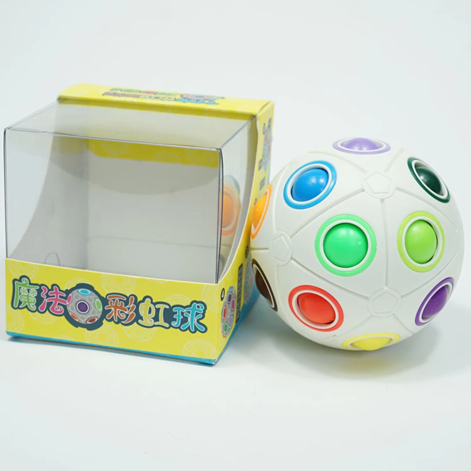 

Moyu Rainbow ball 20 holes Spheric Rainbow Magic Cube Puzzle Twist Ball Toy Brain Teaser Kids Gift Fidget Toys