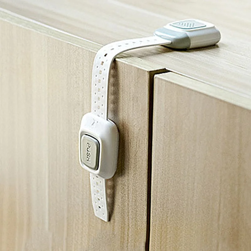 

1Pcs Multifunction Double Button Child Lock Protection Of Children Locking Doors Toilet Drawer For Children's Safety 4 Color