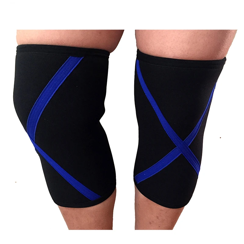 One Pair Knee Compression Sleeves Pad Neoprene 7mm for Men Women for