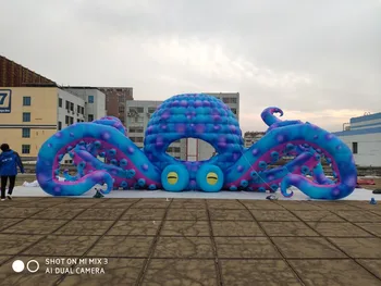 

10m(W)*3.8m(H)*3m(D) Inflatable Octopus Tentacle DJ booth cabin (without blower)