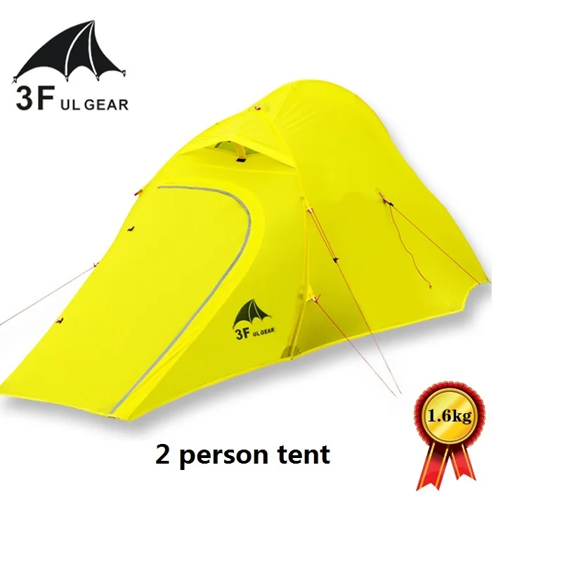 3F UL Gear Zhengtu 2P для 2 человек 15D Шелковистое покрытие 3 сезона/4 сезона палатка
