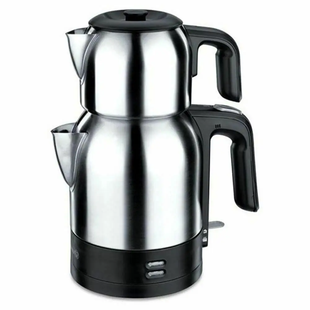 

Turkish Electric Teapot,Tea Maker,Machine,Kettle Caydanlik,Semaver KORKMAZ