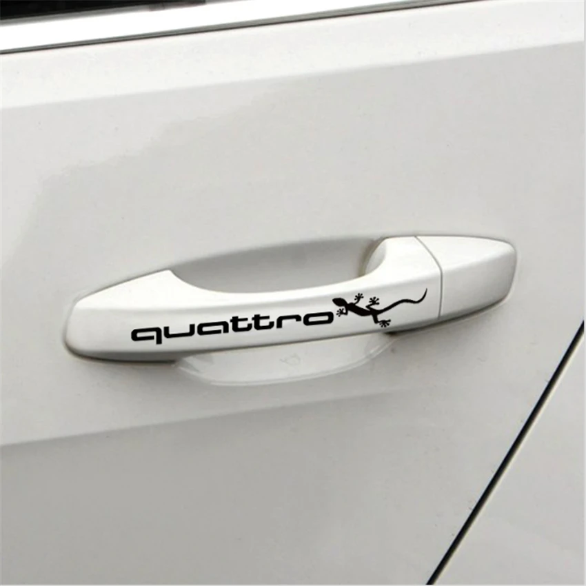2*13 см спортивный автомобиль Наклейки Quattro ручке наклейки укладки логотип для Audi A1