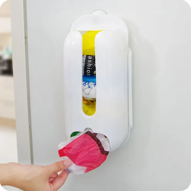 New Kitchen Plastic Bag Dispenser Cabinet Drawer Organizer New Kitchen Plastic Bag Dispenser Cabinet Drawer Organizer Storage Holder Grocery Mount
