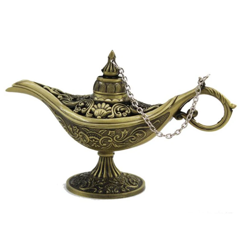 

Aladdin magic lamp classic metal crafts wishing lamp aromatherapy furnace home creative decoration gift