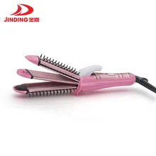 3 В 1 щипцы для волос Применить к плойка выпрямитель для волос гофре Укладка волос для волос плойка гофре утюжок для волос керамический профессиональный