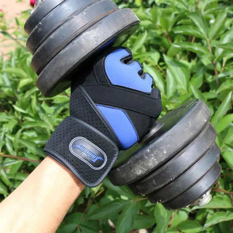 Gym نجوم لياقة luva قفازات طويلة المعصم حزام كمال الأجسام معدات رفع الاثقال الحديد دمبل سحب