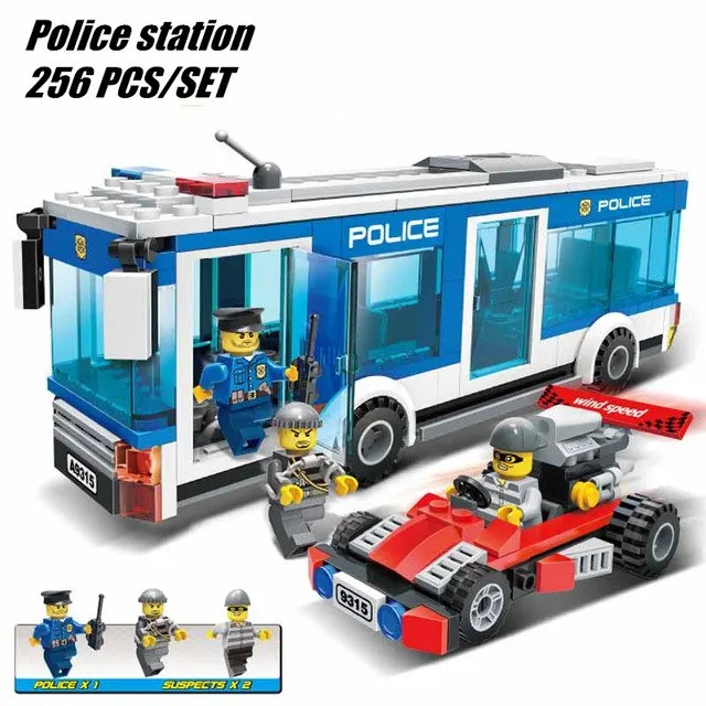 Новые игрушки для мальчиков diy городской полицейский участок подходит legoings