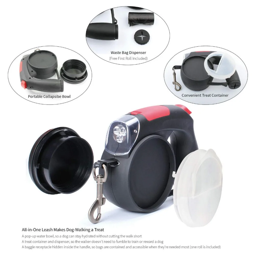 3 In 1 Retractable Dog Leash