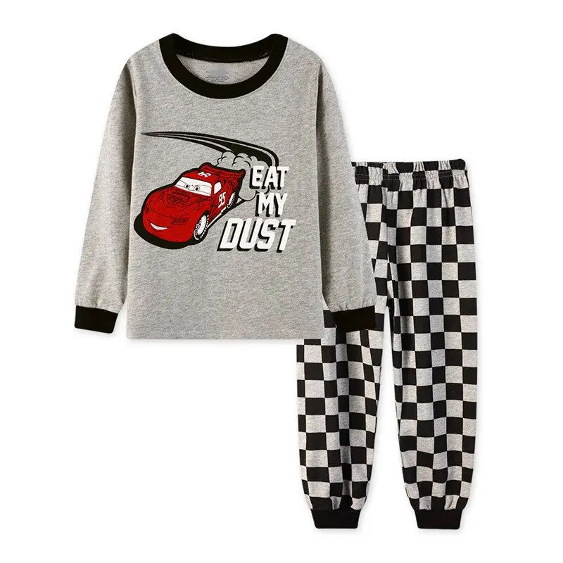 Осенне-зимний комплект нижнего белья; пижамный комплект для маленьких мальчиков; хлопковые пижамы для мальчиков; пижамный комплект с длинными рукавами; детская пижама; одежда для сна; P15