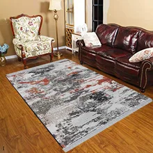 Else Nordec черно-белый ikat скандинавский геометрический 3d принт Противоскользящий килим моющийся декоративный килим Площадь Ковер богемный ковер