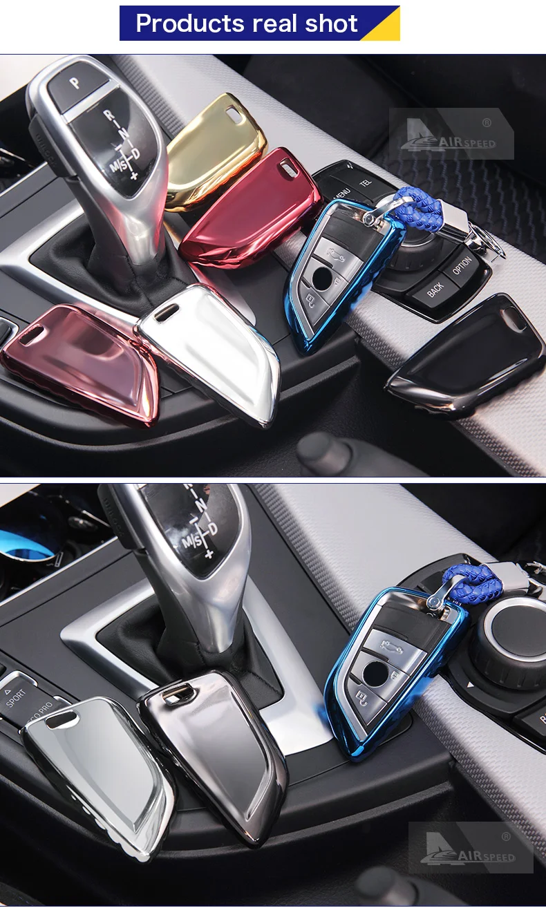 AIRSPEED TPU Car Key Protection Shell Upgraded Car Key Cover Case for BMW F15 X6 F16 G11 F48 F39 G30 Accessories Car Styling (6)