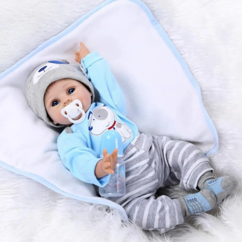 

55cm NPK Lifelike Collection Bebe Reborn Silicone Body Doll Baby Simulation Doll Play House Toys Cute Doll