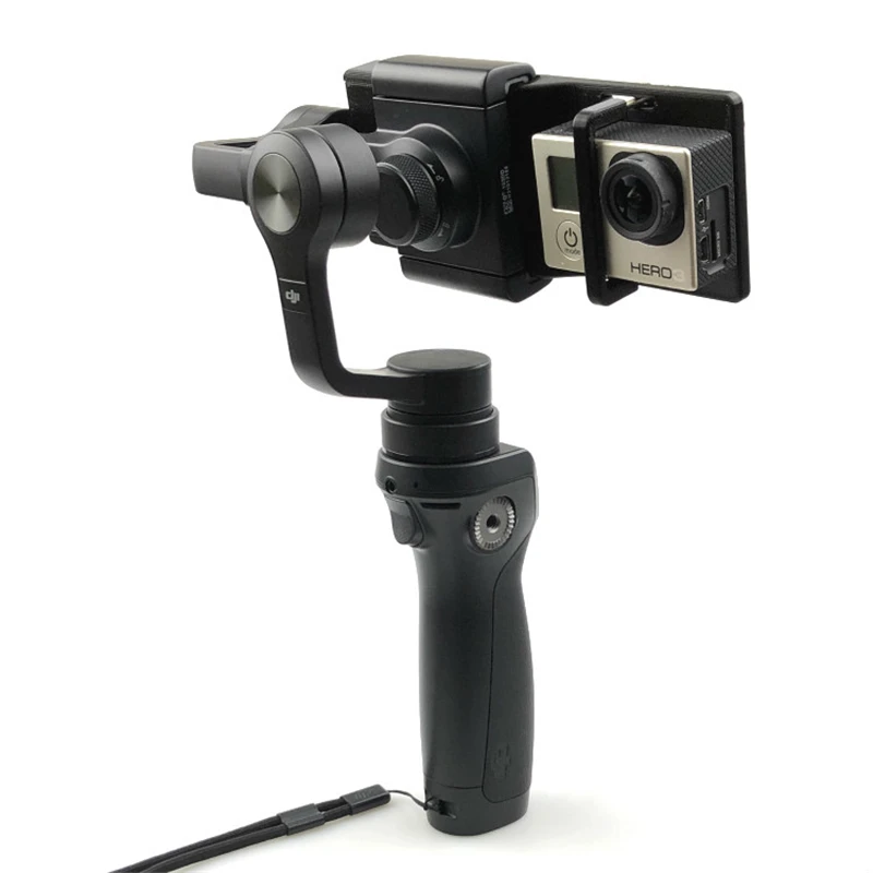 SUNNYLIFE DJI OSMO Mobile 2 1 Handheld Gimbal Adapter Holder Mount Action Camera Bracket 3D Printed for GoPro Hero 3/ 4/ 5/ 6 |