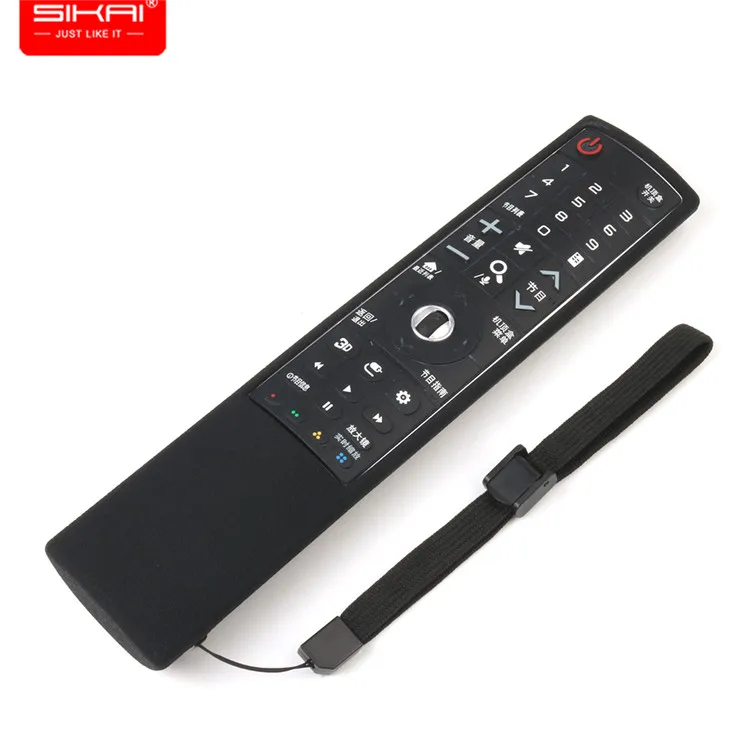 Силиконовый чехол SIKAI для AN-MR700, чехлы для LG Smart TV, волшебный пульт дистанционного управления, голосовой мате, 3D пульт дистанционного управления, ler Fernbedienung - Цвет: black