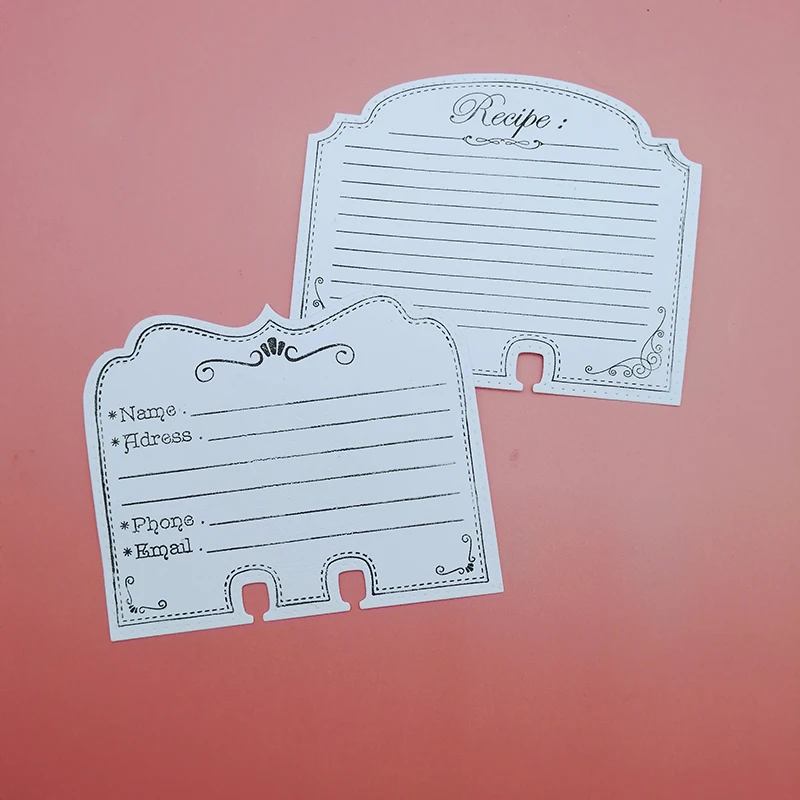 

2018 new Recipe Clear rubber Stamps Stempel for Memory dex Rolodex Cutting die Scrapbooking Scrapbook Card making stamp