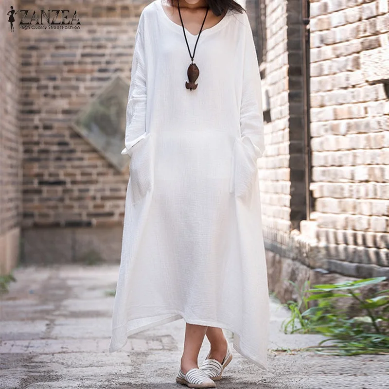 Платье Льняное Длинный Рукав фото 5