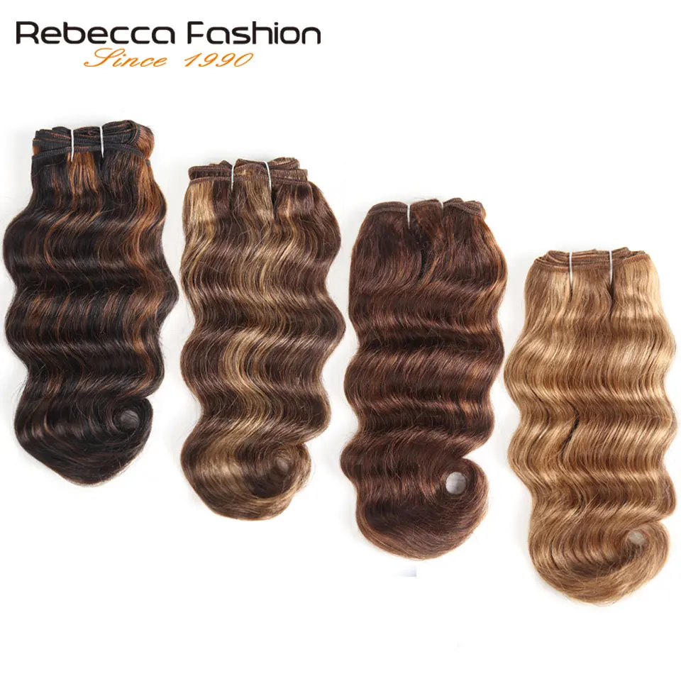 Rebecca Brazilian Natural Body Wave Hair 1 Bundle Colored P1b 30