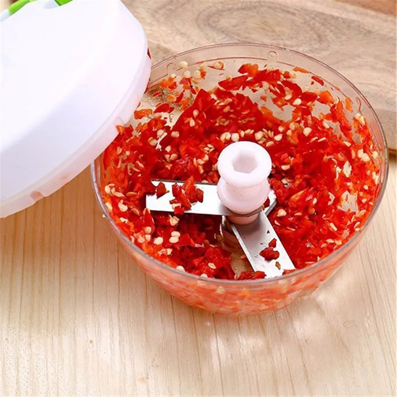 Многофункциональный ручной Тяговый канат Мясорубка роторное режущее устройство Белый тяга еда Чоппер Бытовая Кухня