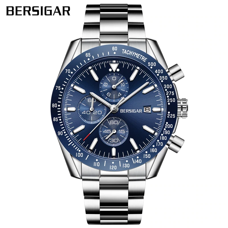 BERSIGAR Vigilanza degli uomini In Acciaio Inox Orologio Al Quarzo di Sport  degli uomini di Affari di Modo Cronografo Impermeabile Relogio  Masculino|Quartz Watches| - AliExpress