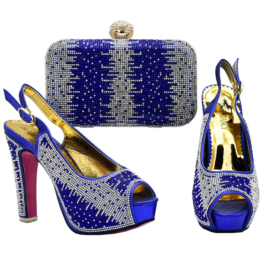 

New arrival shoes and bag matching set 2018 italian shoe and bag for african aso ebi party baby pink shoes matching bag SB8133-3