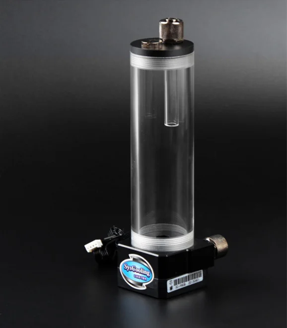 

Syscooling 450L/L DC12V G1/4 Water Cooling Circulating Pump with 163mm water tank SC-P60B