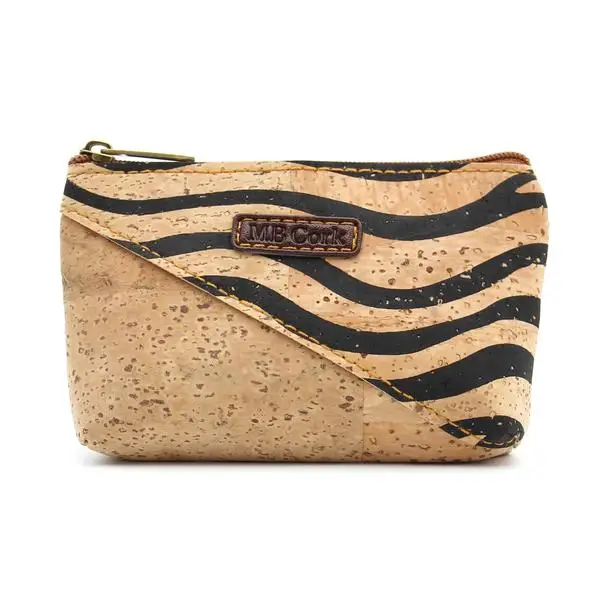 

MBCork Cork Wallet purse with a Zebra Pattern BAG-277-C-PT