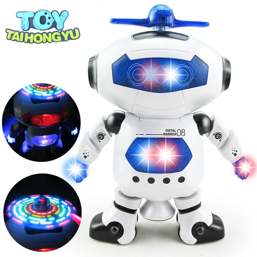 

TAIHONGYU Space Dancer Humanoid Robot Toy With Light Children Pet Brinquedos Electronics Jouets Electronique for Boy Kid