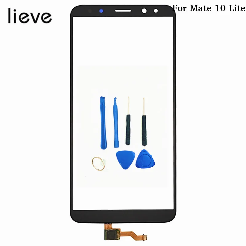 lieve 5.9'' high quality glass screen for Huawei Mate10 LiteG10Nova 2iHonor 9i front touch panel digitizer sensor with free tools