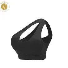 Спортивный бюстгальтер на одно плечо с открытой спинкой женский йога для тренажерного зала фитнеса тренировок Быстросохнущий стильный сексуальный спортивный бюстгальтер Топ Спортивная одежда