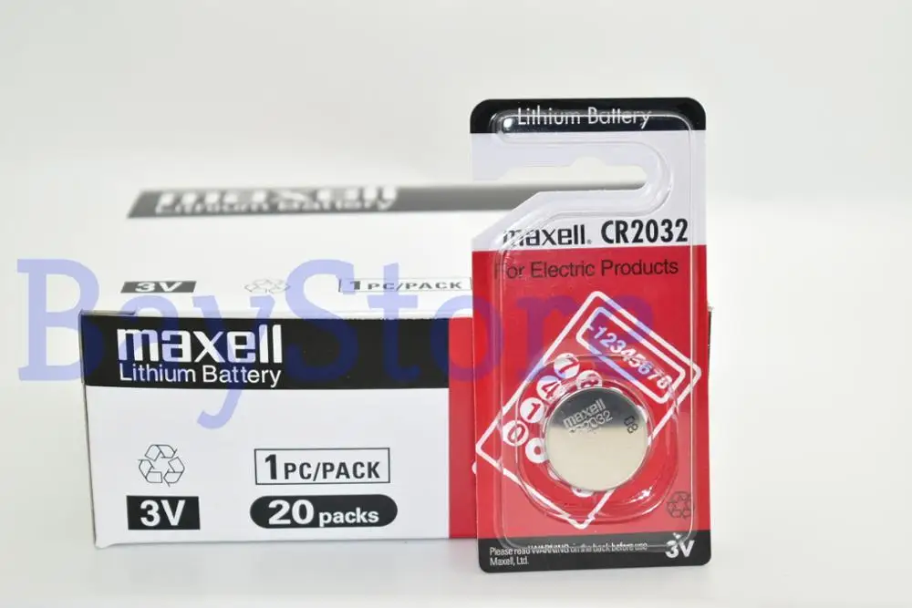 

10 PCS Maxell CR2032 220mAh 3V Lithium Coin Cell Battery _ Single Package _ Made In Japan