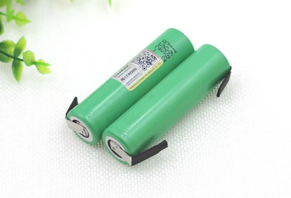 Liitokala новые оригинальные 18650 2500mAh батареи INR1865025R 3,6 V разряда 20A выделенная батарея питания+ DIY никелевый лист